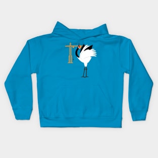 Construction Crane Kids Hoodie